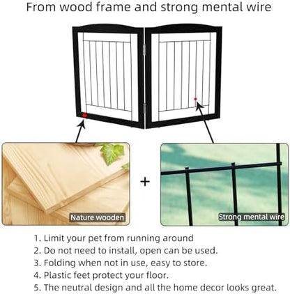 ZJSF Freestanding Foldable Dog Gate - Image 6