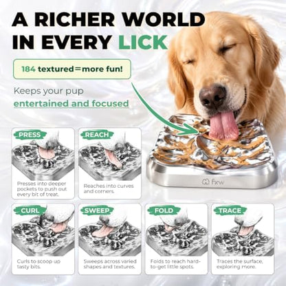 FXW Rollick Dog Playpen with Stainless Steel Lick Mat, 8 Panels - Image 4