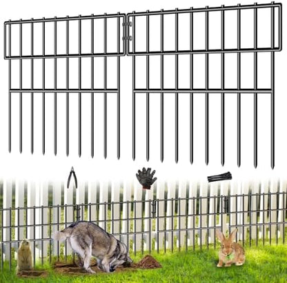39.5ft X 13in Animal Barrier Fence, 28 Panels No Dig Fence by CHTSJQW