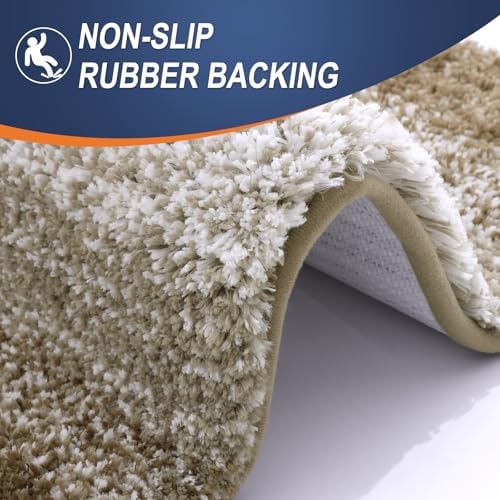 OLANLY Bathroom Runner Rug 40x20, Extra Soft Absorbent Microfiber Bath Rugs - Image 5