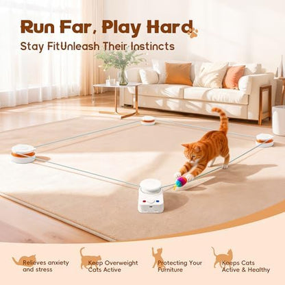 Interactive Cat Toy for Indoor Cat, Automatic Treadmill for Exercise - Image 2
