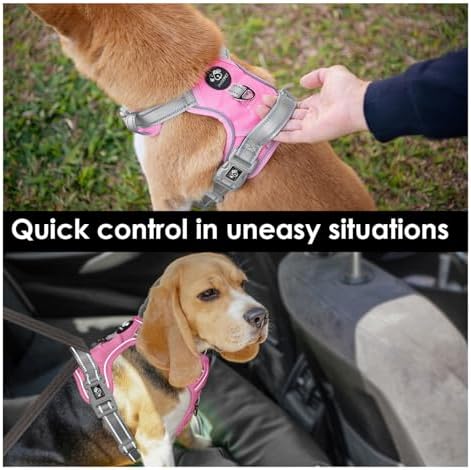 PHOEPET No Pull Dog Harness, Unique Colors Reflective Adjustable Dog Vest - Image 4