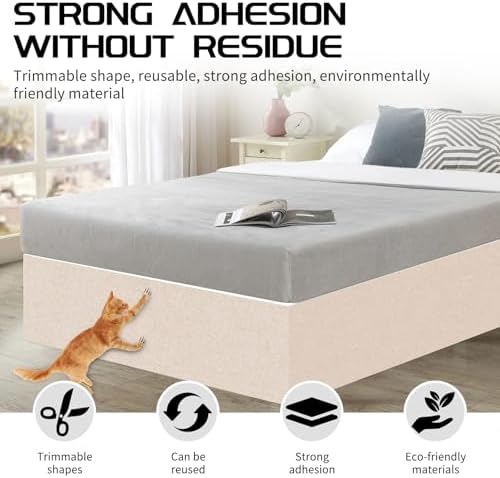 2 Pcs Self-Adhesive Cat Scratch Mat, Cat Scratch Furniture Protector - Image 2