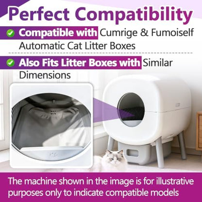 4 Pcs Automatic Litter Box Waterproof Pad Compatible - Image 4