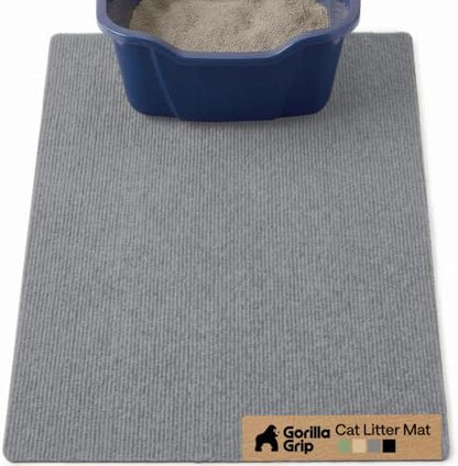 GORILLA GRIP Cat Litter Box Mat, Soft Felt Scatter Catcher by GorillaGrip