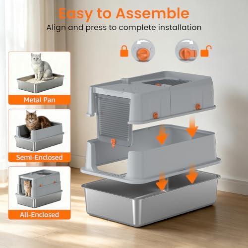 XXL Stainless Steel Litter Box - Image 3