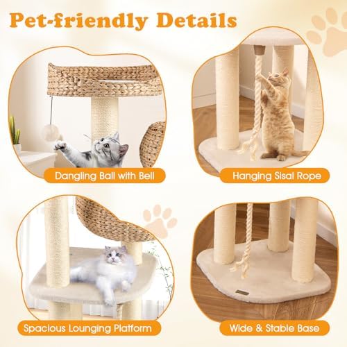 PETSITE 41 Inch Modern Cat Tree - Image 3