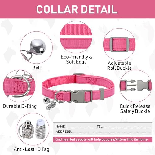 GAMUDA Small Pet Harness Collar and Leash Set, Step in No Chock No Pull Linen - Image 6