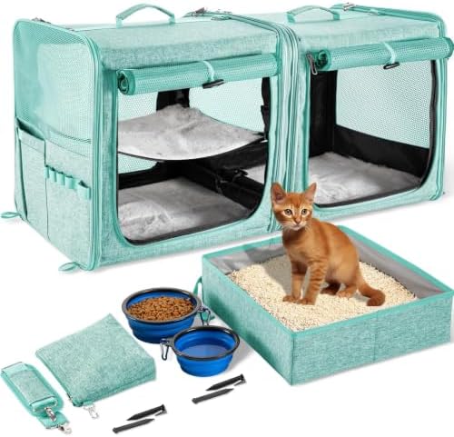 Extra Large Cat Carrier for 2 Cats by Suertree