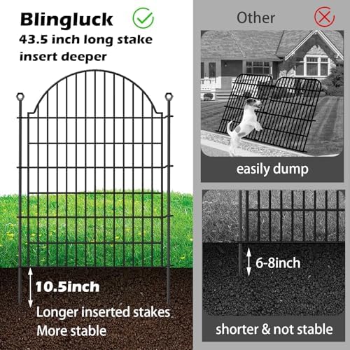 5 Panels No Dig Decorative Garden Fence - Image 3