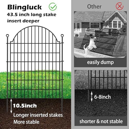 5 Panels No Dig Decorative Garden Fence - Image 3
