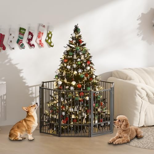 SNUOWU Full Metal Freestanding Dog Gate - Image 2