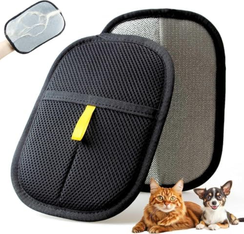 2-Pack Pet Hair Removal Glove, 5-Finger Electrostatic Fur Remover, Reusable by Unknown