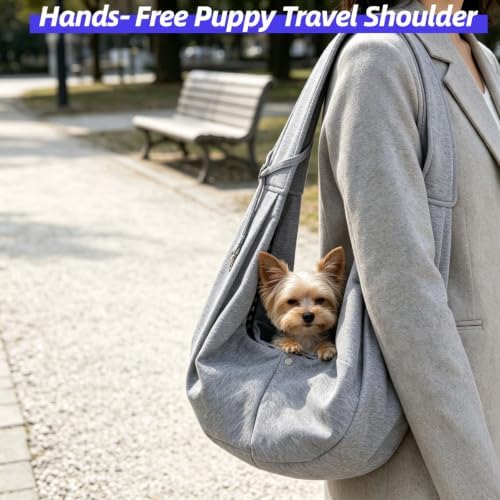 Adjustable Puppy Carrier Sling, Pet Sling Carrier - Image 6