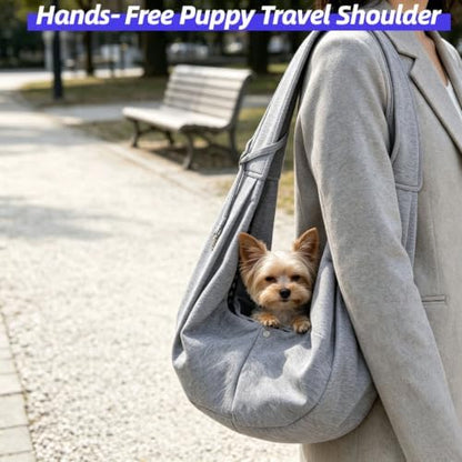 Adjustable Puppy Carrier Sling, Pet Sling Carrier - Image 6