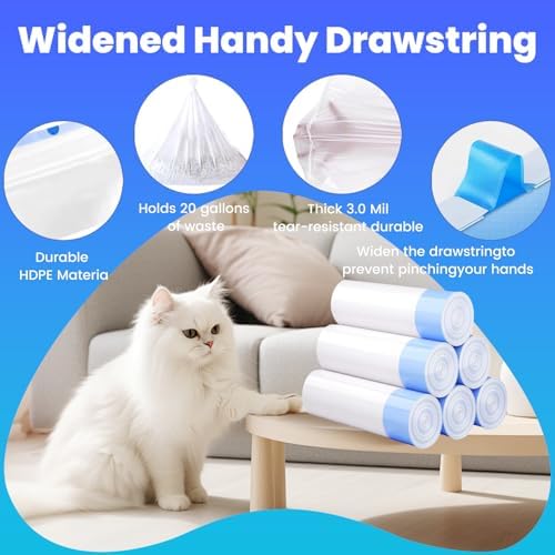 60 Pack Jumbo Cat Litter Bags - Image 5