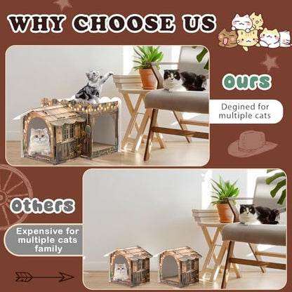 2 Story Cardboard Cat House - Image 4