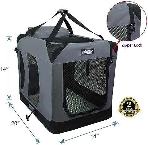 EliteField 3-Door Soft Dog Crate - Image 2