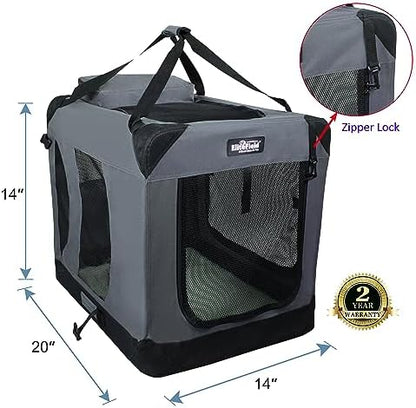 EliteField 3-Door Soft Dog Crate - Image 2