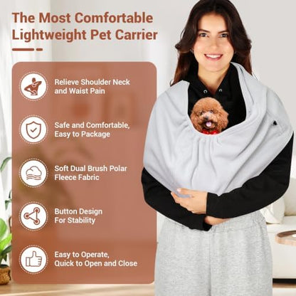 Cat Sling Carrier, Hands-Free Pet Sling - Image 2