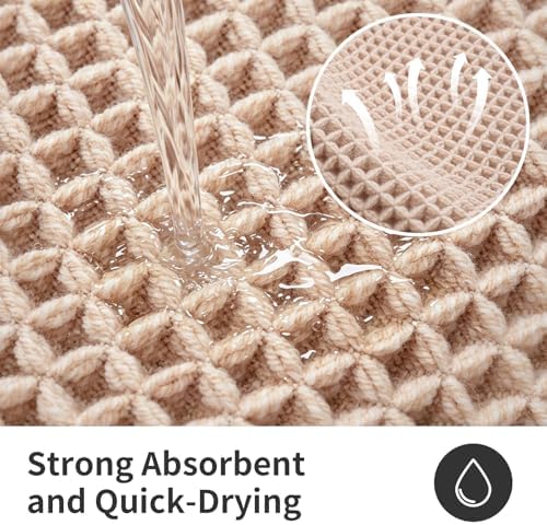 ILANGO Upgraded Waffle Bath Rug 16x24, Super Absorbent Non Slip Bath Mat - Image 6