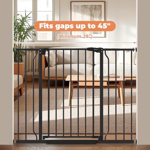 29"-45" Baby Gate, No Drilling Auto Close Dog Gate Indoor - Image 2
