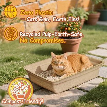 Disposable Litter Boxes for Cats Leak-Proof: 3/6/9/20/32-Pack Odor Control - Image 2