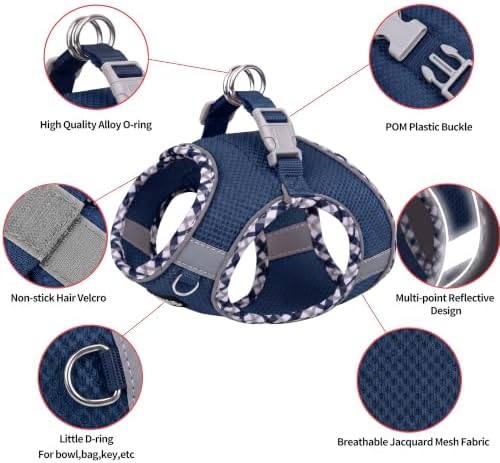 AIITLE Breathable Dog Harness Small Sized and Leash Set - Image 4