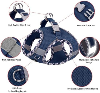 AIITLE Breathable Dog Harness Small Sized and Leash Set - Image 4