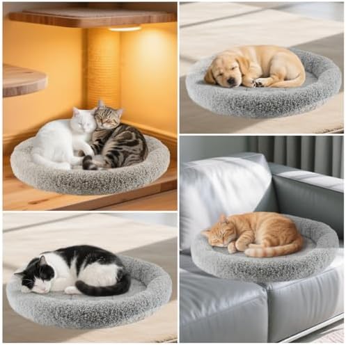 Round Cat Bed Washable Cat Donut Bed - Image 2