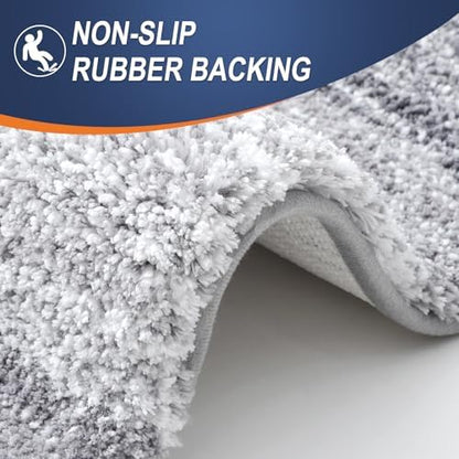 OLANLY Bathroom Runner Rug 47x24, Extra Soft Absorbent Microfiber Bath Rugs - Image 4