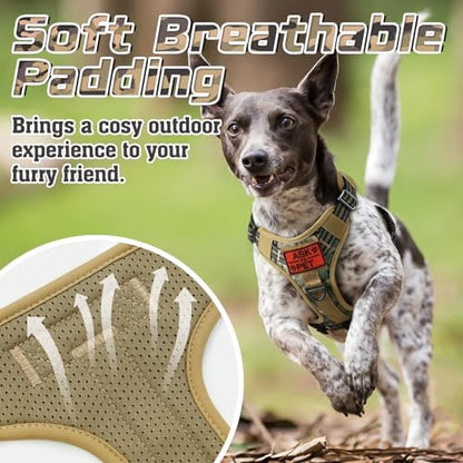 rabbitgoo Tactical Dog Harness for Small, No Pull Military Service Vest - Image 5