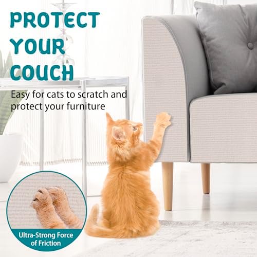 LSGCQ Cat Scratch Mat Self Adhesive Cat Scratch Furniture Protector - Image 4
