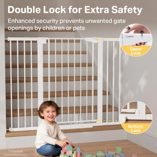 Cumbor 36 in Extra Tall Baby Gate - Image 4