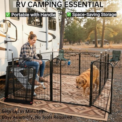 Portable Dog Crates & Playpen, Easy-Carry Straps - Image 2