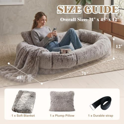 WROS Human Dog Bed for Adult - Image 2