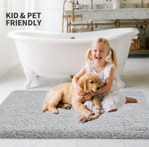 ILANGO Bathroom Rugs 24" × 17", Extra Soft Absorbent Microfiber Bath Rugs - Image 2