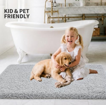 ILANGO Bathroom Rugs 60" × 24", Extra Soft Absorbent Microfiber Bath Rugs - Image 2
