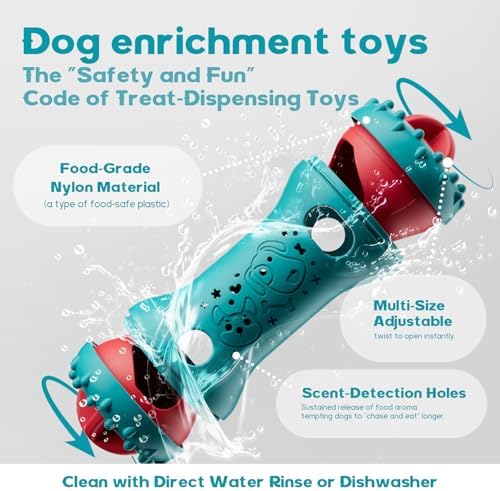 Interactive Dog Toys, Adjustable Treat Dispensing Toy to Keep Them Busy - Image 6