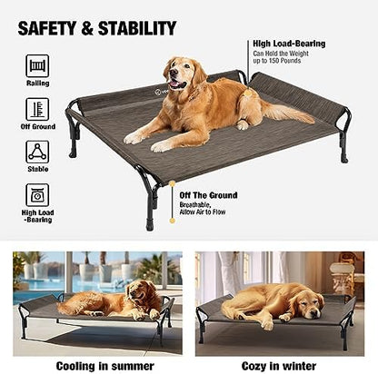 Veehoo Cooling Elevated Dog Bed, Raised Dog Cot - Image 6