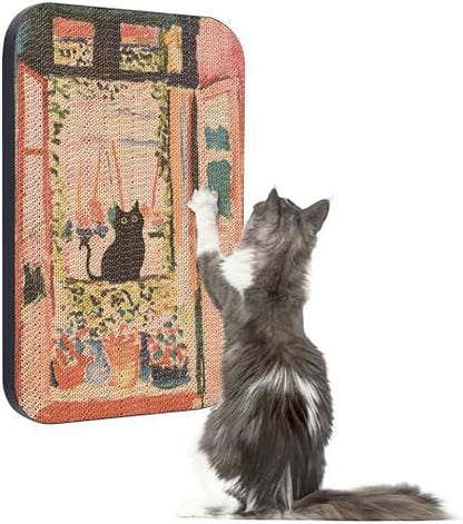 Cat Wall Scratcher, Art Cat Scratching Board by LESISSMER