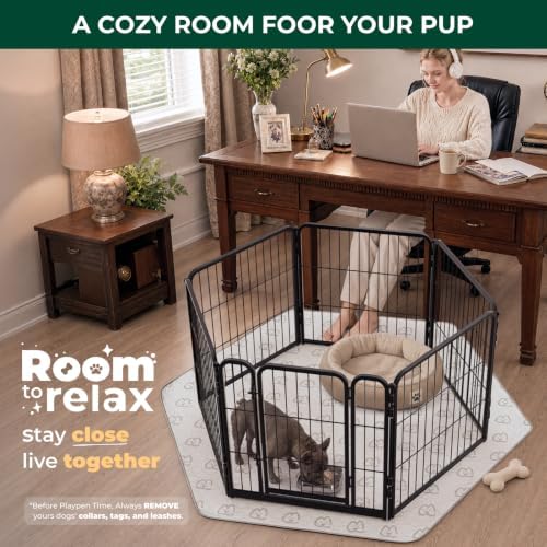 FXW Homeplus Indoor Dog Playpen, 6 Panels, - Image 2