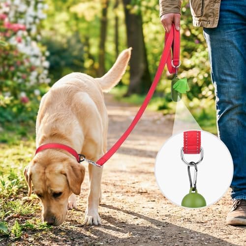 Joytale Reflective Dog Leash for Medium & Large Dogs, 4 FT x 1" - Image 2