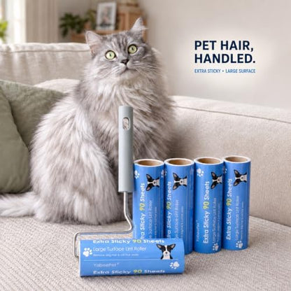 Extra Sticky Large Surface Lint Roller, 6.3'' Giant Lint Roller - Image 6
