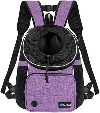 PetAmi Adjustable Cat & Dog Chest Carrier Backpack, Ventilated by PetAmi