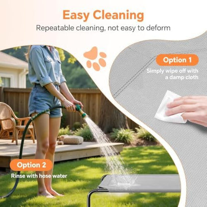 Simple Trending Raised Dog Bed for Large Dogs, Waterproof XL Dog Cot - Image 4