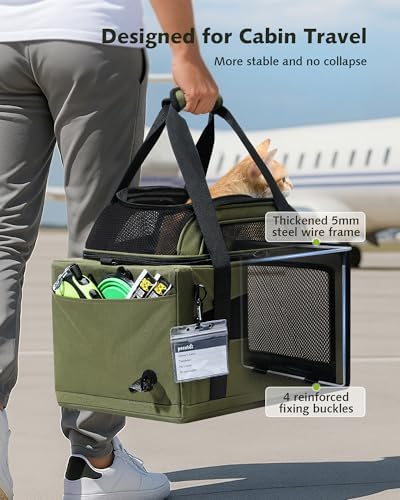 Pecute Top Expandable Airline Approved Pet Carrier - Image 2