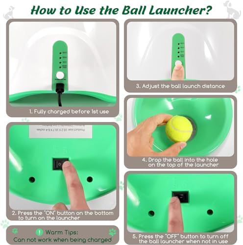 MEKAPLE Automatic Dog Ball Launcher, Dog Ball Thrower - Image 3