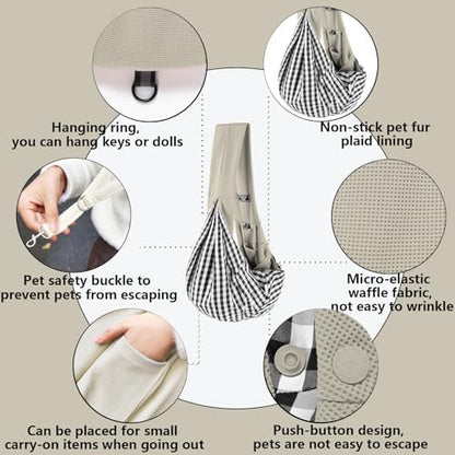 Dog Sling Carrier Soft Breathable - Image 3