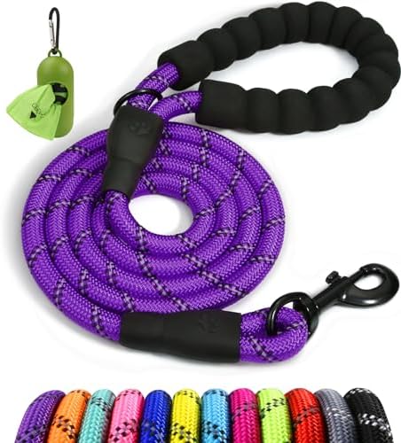 Taglory Rope Dog Leash for Small Medium Dogs, 4 FT Padded Handle by Taglory